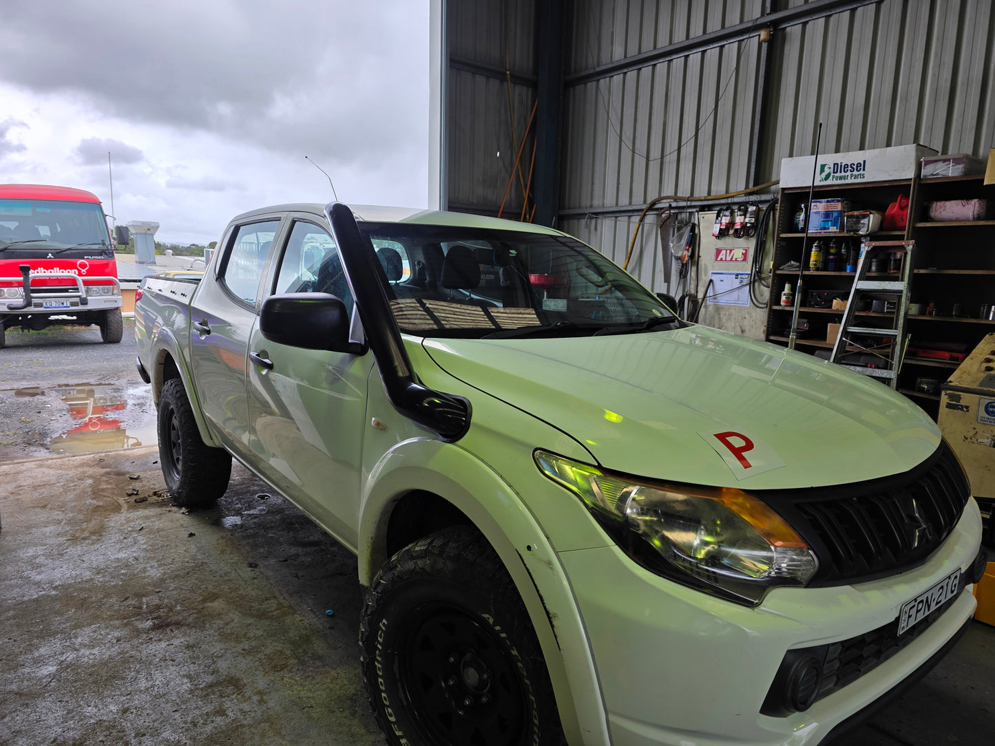 Mitsubishi MQ Triton 4" mid entry snorkel