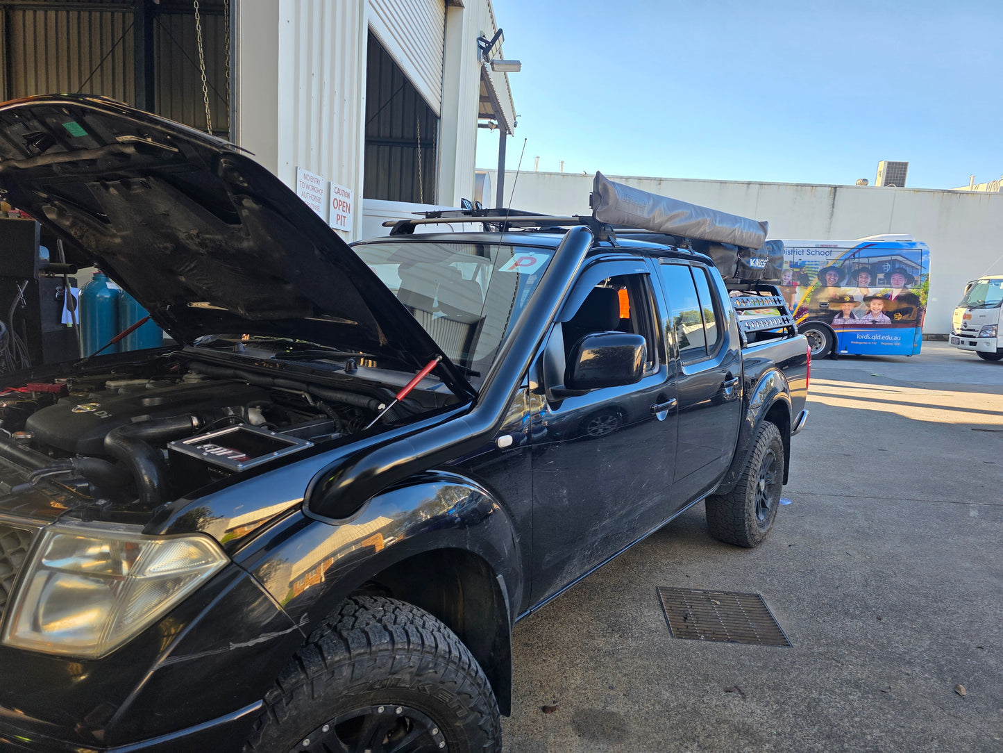 Nissan Navara D40 4" Mid Entry Snorkel