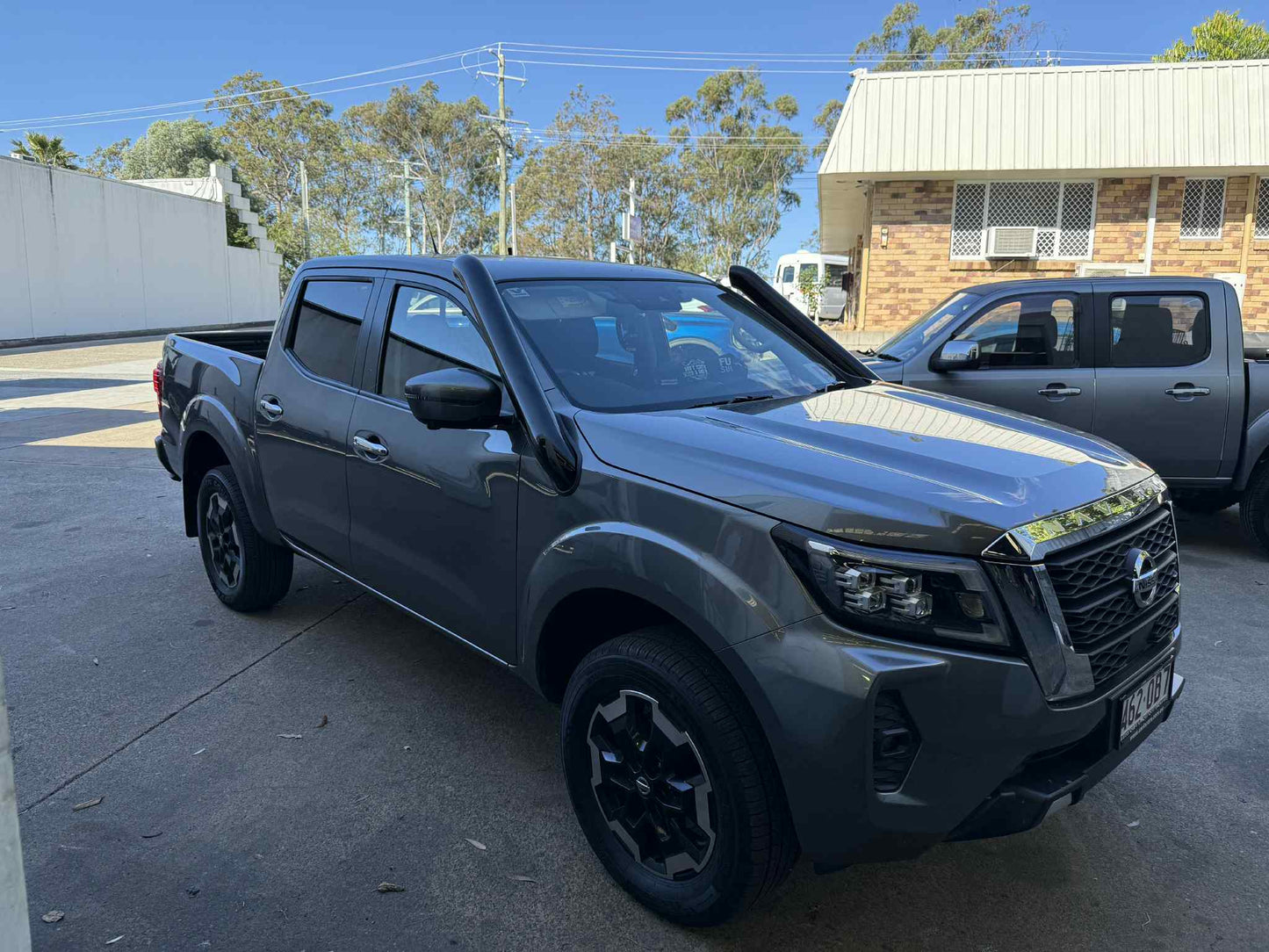 Nissan NP300 Dual 4" Short Entry Snorkels And Airbox Combo
