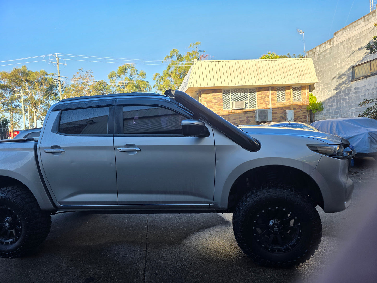 20/21 onwards mazda BT50 Short entry 5 Inch stainless steel snorkel