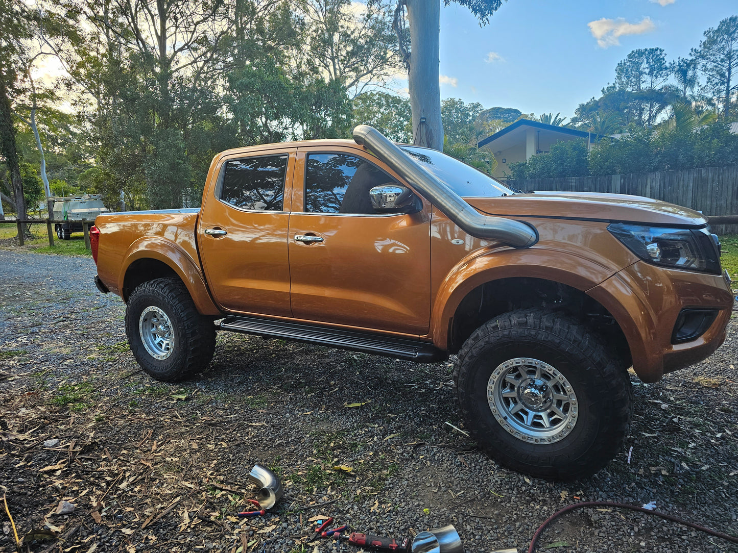 Nissan NP300 5" snorkel and Airbox combo