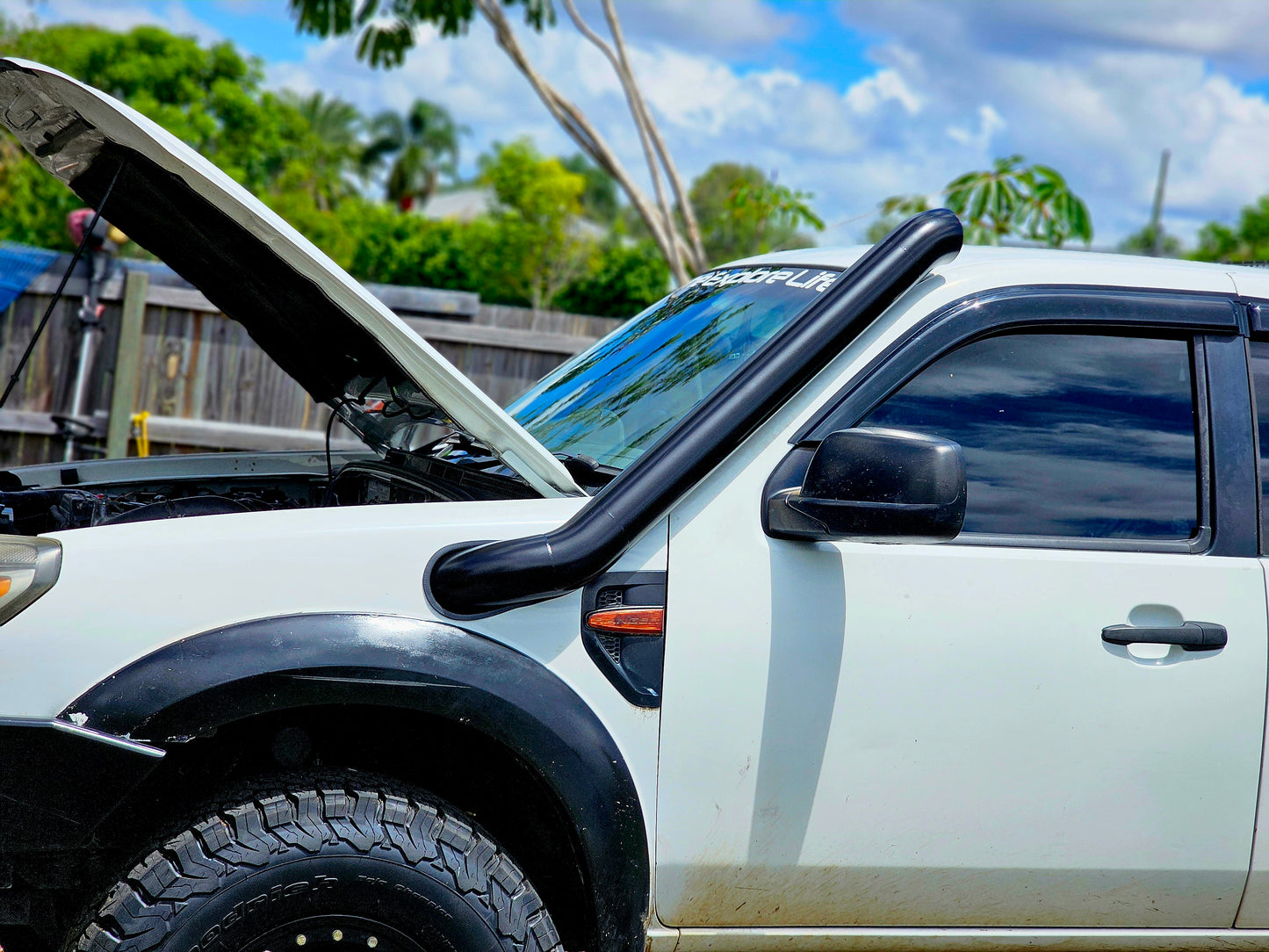 Ford Ranger PJ/PK 4" Mid entry Snorkel & Airbox combo