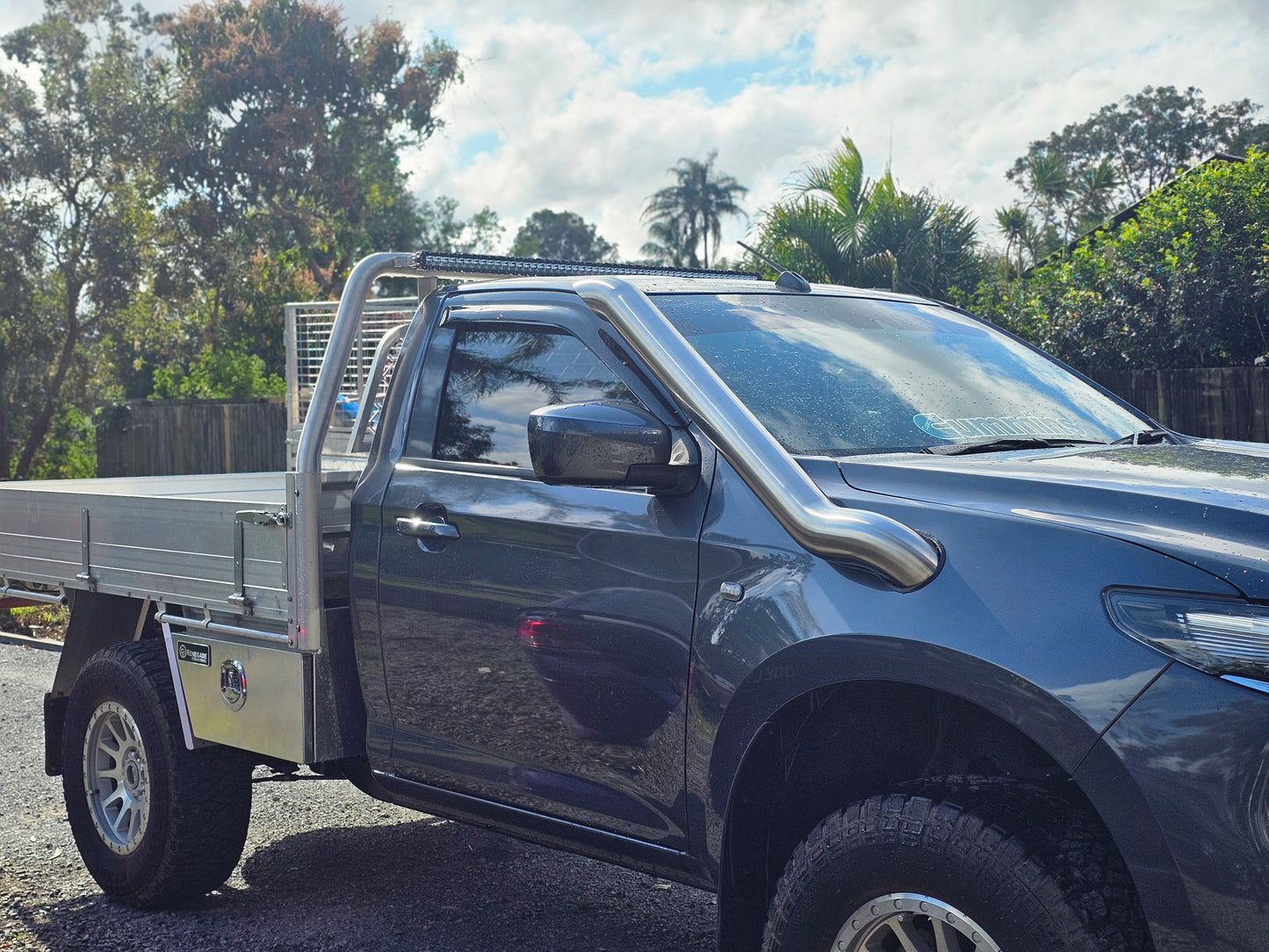 20/21 onwards mazda BT50 Mid entry stainless steel snorkel