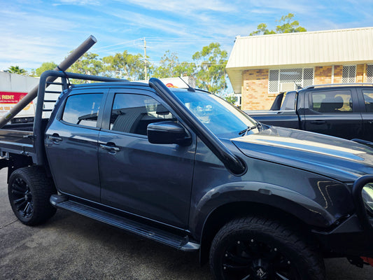 Isuzu DMAX 2020 Onwards 4Inch Short Entry Stainless steel snorkel