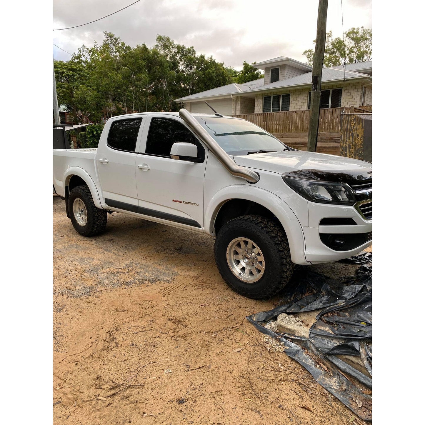 Holden Colorado RG Stainless Steel Snorkel - Side Design Fabrications