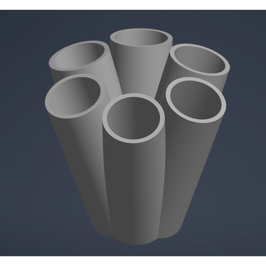 SDF 6 into 1 Turbo Manifold Merge 32NB - Side Design Fabrications