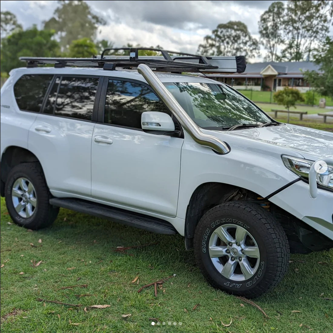 Toyota Prado 150 Series Stainless Steel Snorkel - Side Design Fabrications