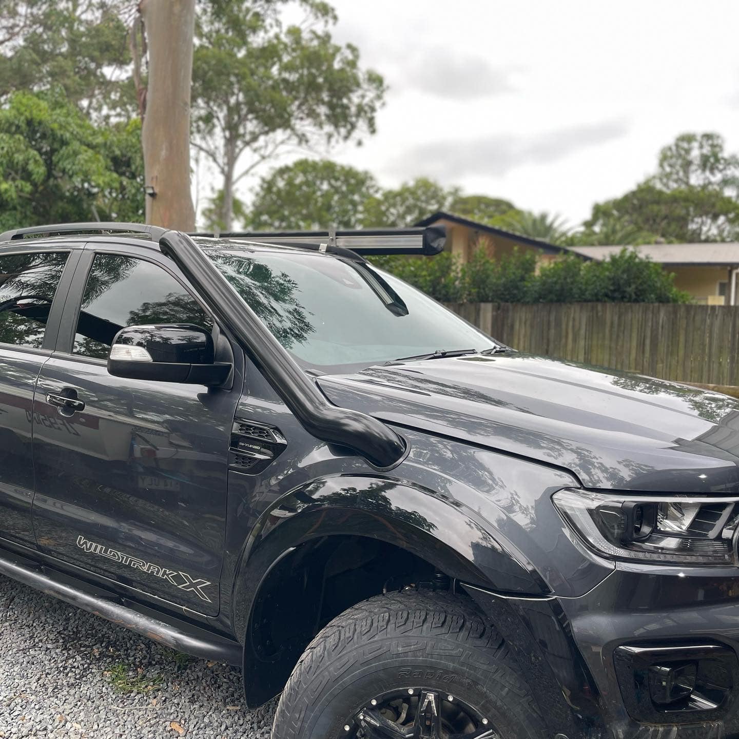 Ford PX Ranger Stainless Steel Snorkel - Side Design Fabrications